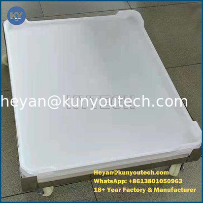 Qualità  PP/ABS Material Flat Bottom Plastic Drying Tray 758x608x40mm for Capsule Drying Fabbrica