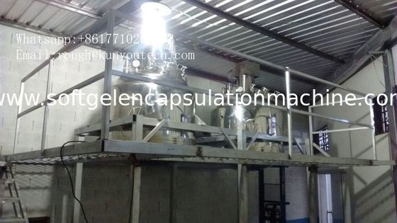 Carro armato di fusione della gelatina dell'amido di controllo elettrico 1000L Veg del riscaldamento dell'acqua con il vuoto