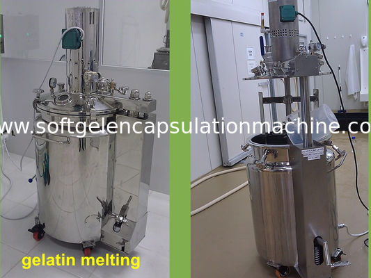 Sistema automatico del pulsometro del carro armato di fusione della gelatina della capsula di acciaio inossidabile Softgel