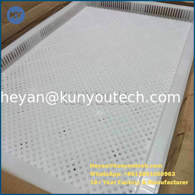 Tastiera per l'essiccazione di materie plastiche di tipo alimentare in PP ABS 758x608x40mm