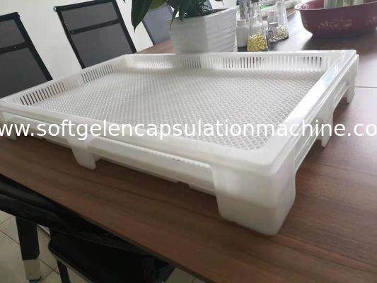 Vassoi asciugantesi di plastica del PPE ISO9001 75 * 55 * 5cm per la capsula Candy