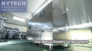 Macchina automatica per la pulizia del cestello Softgel